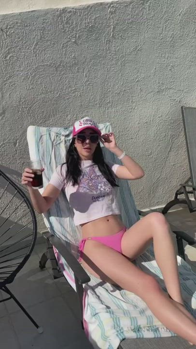 Adelaide Kane Bikini Celebrity gif