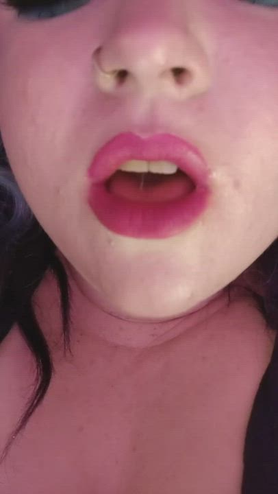 BBW Lick Licking Long Tongue Tongue Fetish gif