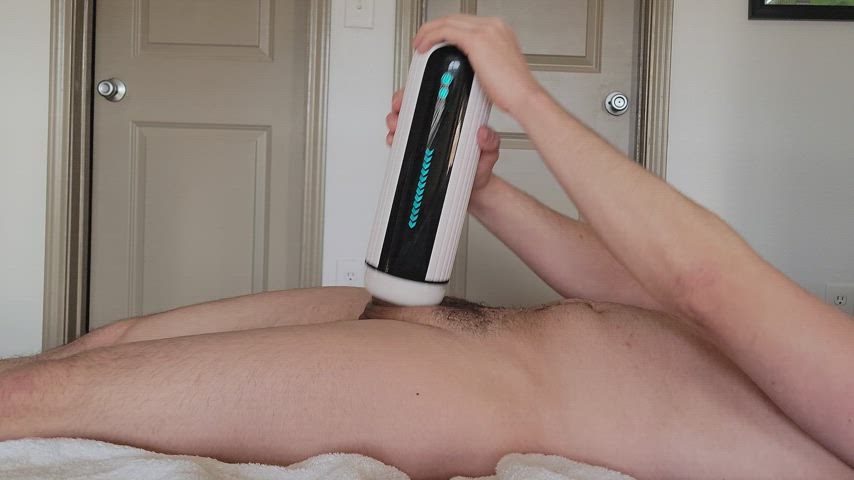 [Sohimi Thrusting & Vibrating Masturbator] This toy edges me, making me moan,