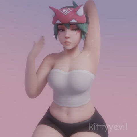 3d anal animation ass clapping big tits clothed cumshot facial fortnite used gif