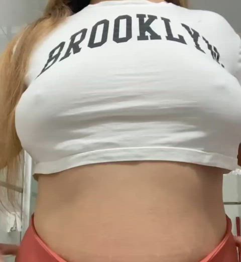 amateur bbw big tits blonde boobs chubby cute natural tits onlyfans tits gif