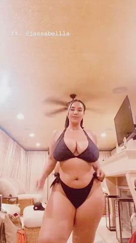 Bikini Goddess Tease Thick gif