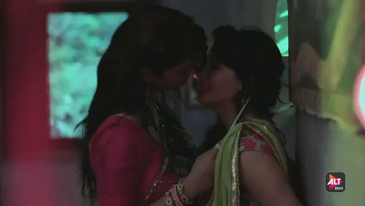 Indian Kiss Lesbian Seduction Softcore gif
