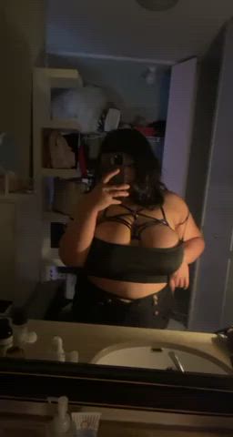 asian bbw dancing tease gif