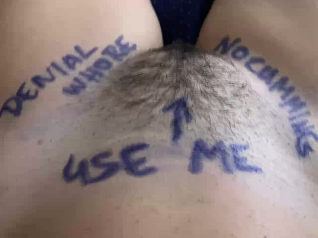Words like that written on me always make me extra horny and my denial sooo much