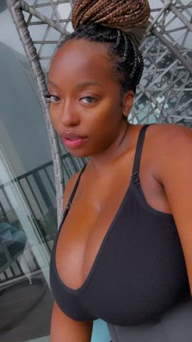 Busty Ebony Thick gif