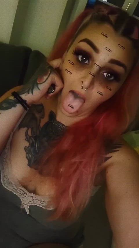 ahegao amateur onlyfans redhead teen teens gif