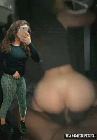 ass bbc babecock big ass brunette cousin latina riding split screen porn gif