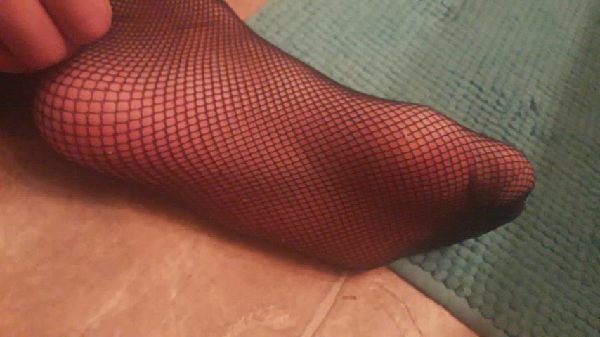 Feet Fishnet Stockings gif