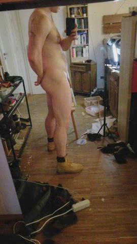 Boots Nude Selfie gif