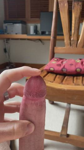 Big Dick Close Up Cock Cum Male Masturbation Masturbating Precum gif