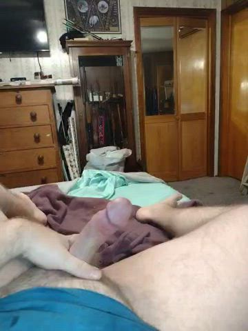 cock ring cumshot cut cock dad masturbating gif