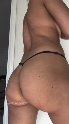 ass big ass booty thongs twerking gif