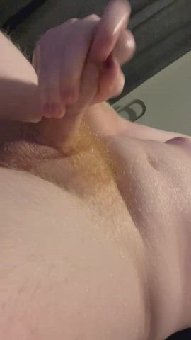 cock masturbating solo gif
