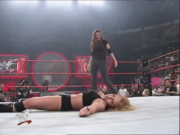 Stephanie McMahon Trish Stratus Wrestling gif