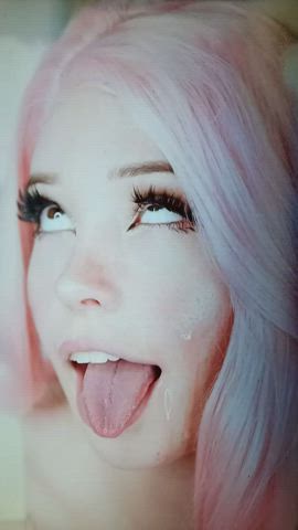 ahegao belle delphine cum cumshot male masturbation masturbating onlyfans teen white