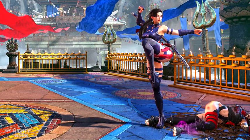 Psylocke (Chun Li) vs Malice (Juri) Street Fighter 6 mod.