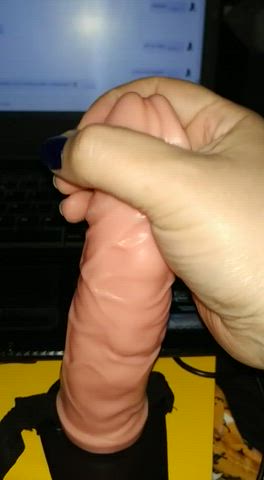 Masturbating Penis Strap On gif