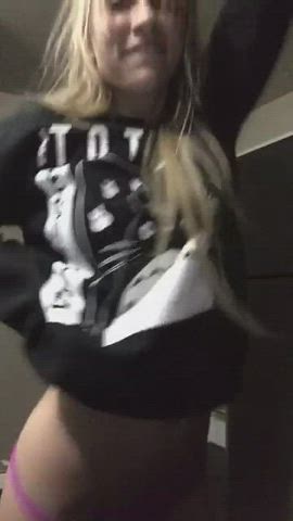 Blonde Dancing Strip gif