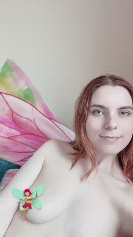 I got some comments that said I look like a fairy so I had to try some wings on 😇🧚🏼‍♀️