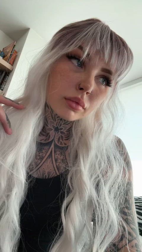 cute mistressmercyrage tattoo pale-girls suicide-girls gif