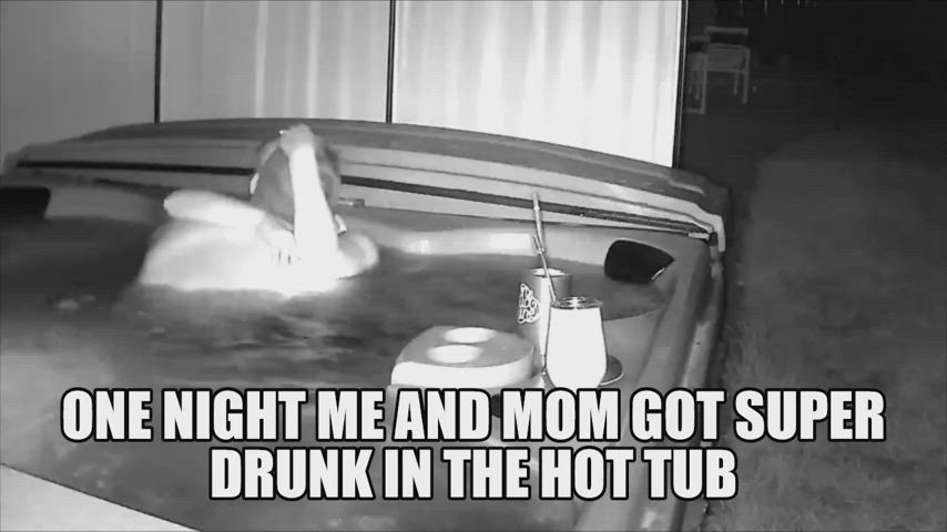 Things gettin' weird in the hot tub
