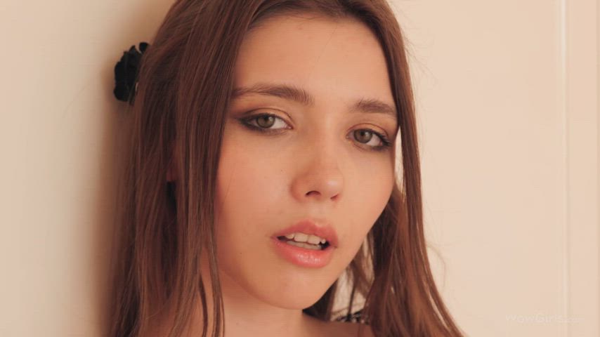 Clothed Eye Contact Green Eyes Mila Azul Pretty gif