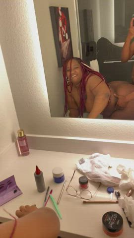 ass clapping ass spread bbw bathroom fuck machine hair pulling shower thick thick