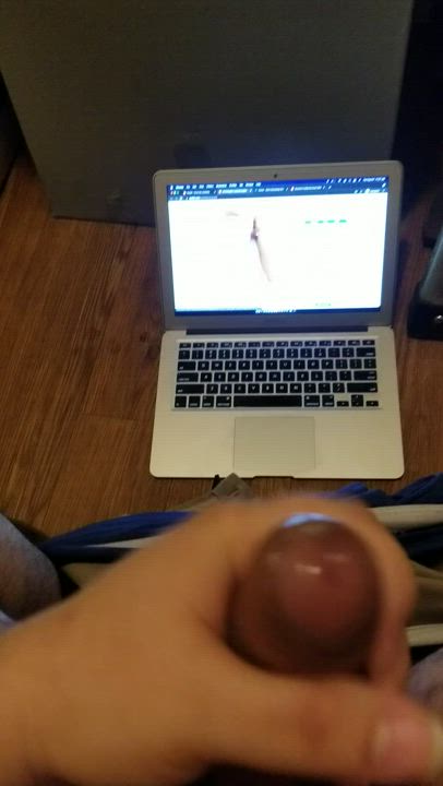 Cum Jerk Off Selfie gif