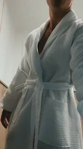 Ass Cock Exposed Gay Robe Stripping Towel gif