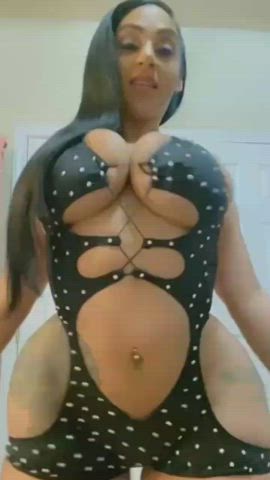 bubble butt curvy ebony hourglass stripper gif