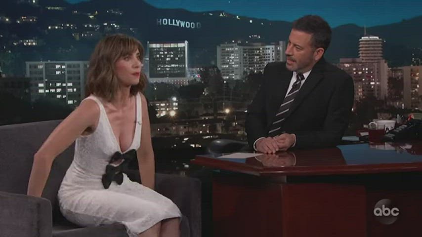 alison brie celebrity cleavage gif