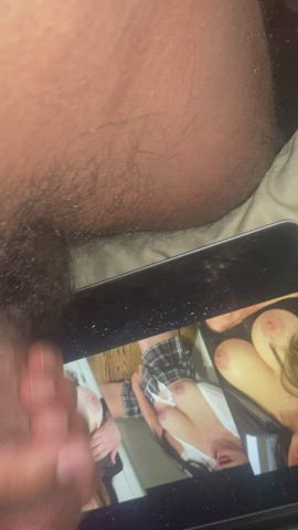 big dick big tits jerk off masturbating moaning smile thick cock tribute r/tributeme