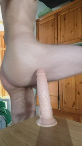 anal ass dildo riding skinny solo teen twink gif