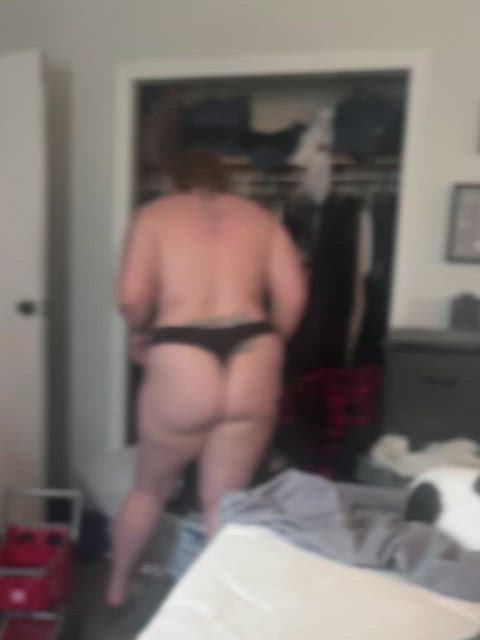 bbw thong underwear voyeur gif