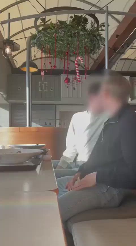 In a restaurant