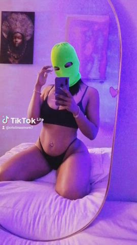 colombian curvy latina mask tiktok gif