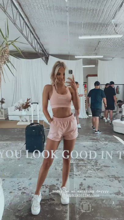 Australian Blonde Tanned gif