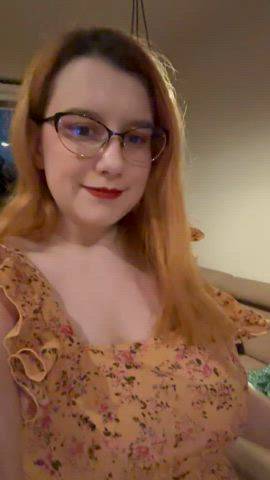 big tits onlyfans boobs tits amateur natural tits homemade redhead huge tits gif