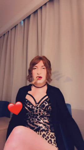 femboy milf natural tits redhead sissy tiktok tits trans gif