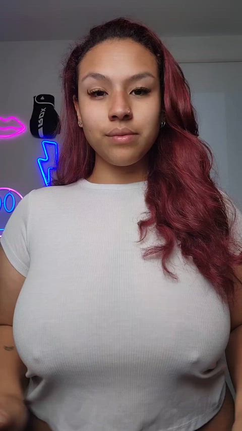 big tits boobs busty dominican tits gif