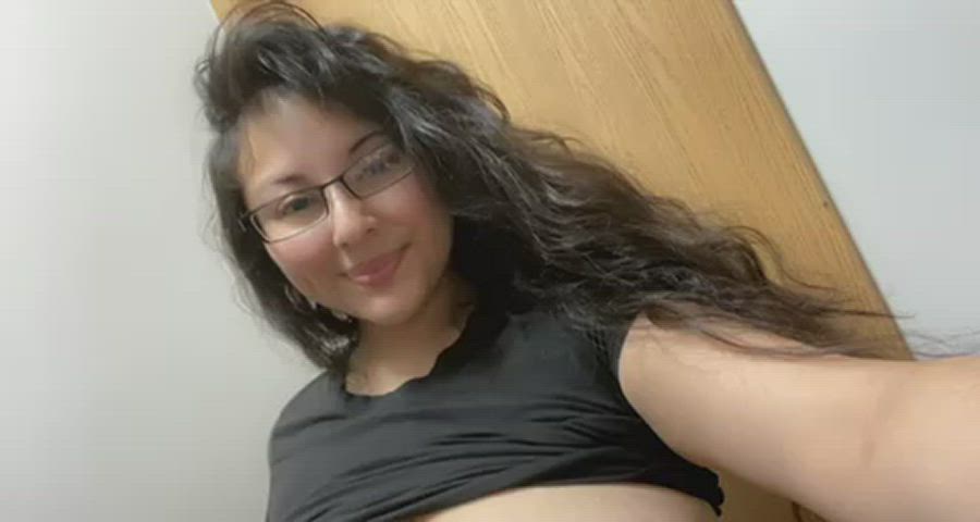 big tits boobs glasses huge tits latina tits titty drop gif