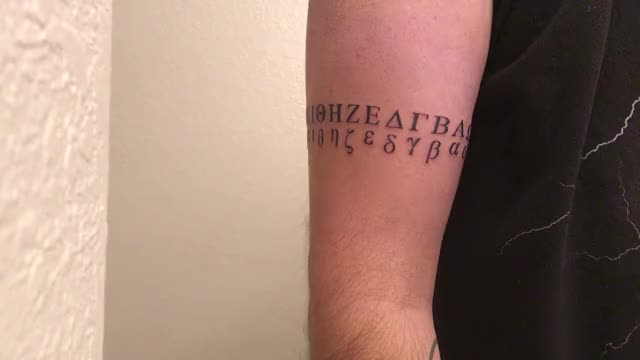 Greek Alphabet Tattoo