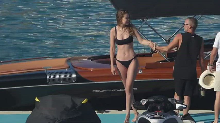 aaliyah hadid bikini micro bikini gif