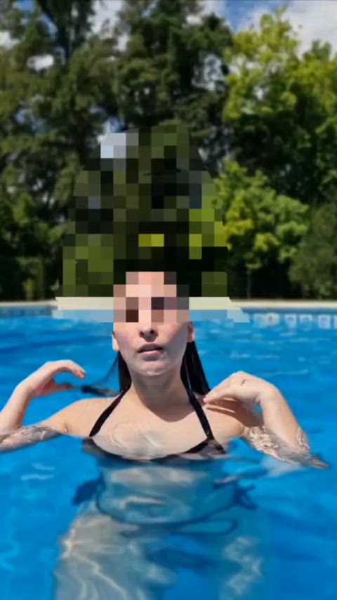 cuckold cute latina nipples onlyfans petite pixelated pool tits wet busty-petite