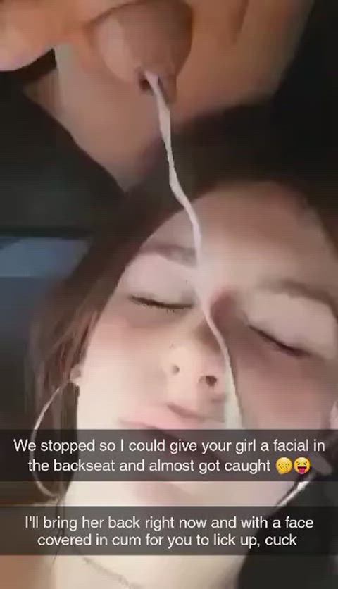 caption cheating cuckold cumshot facial gif