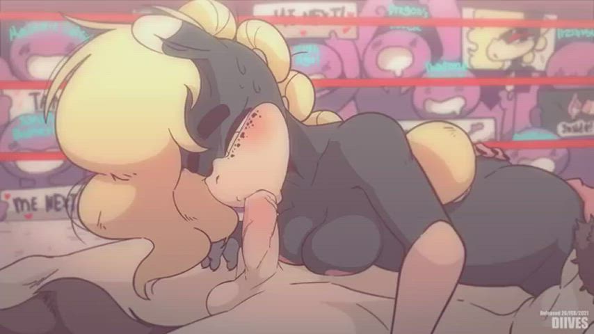 Animation Anime Blowjob Cartoon Cum Cum In Mouth Hentai Monster Girl gif
