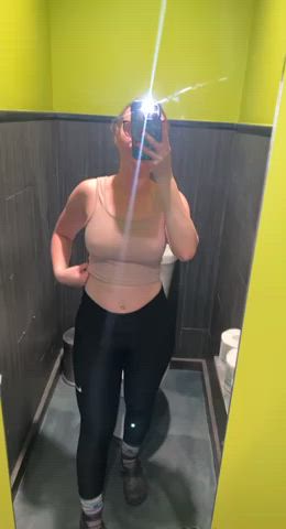 Braless OnlyFans Public gif