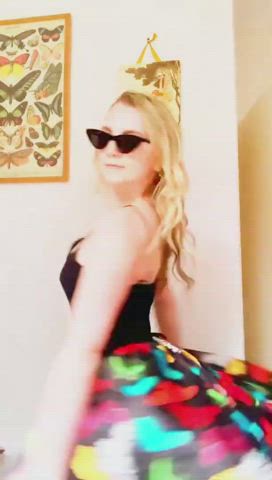 Boobs Celebrity Dancing Evanna Lynch Flashing Tits Titty Drop gif