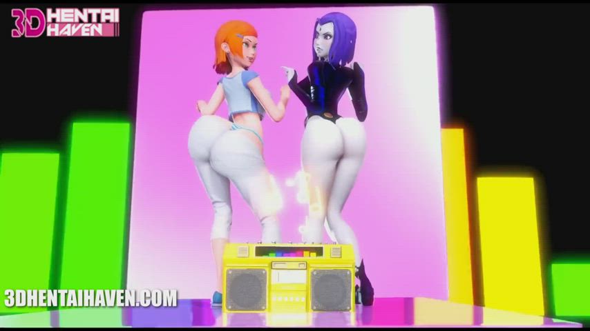 3D Anime Big Ass Cartoon Dancing Hentai NSFW Rule34 Twerking gif